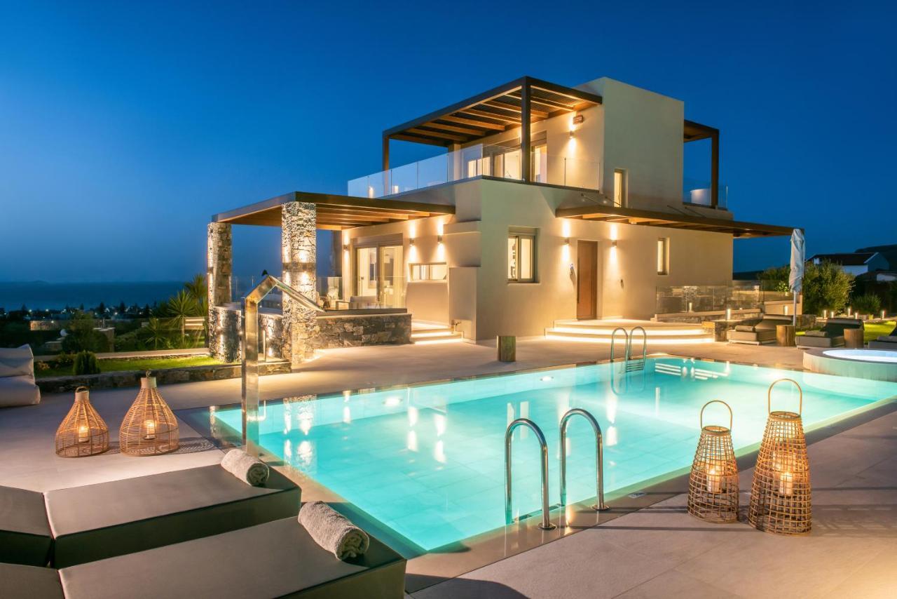 Kymo Instyle Villa - Sea View Private Pool Jacuzzi Kokkini Hani Eksteriør bilde