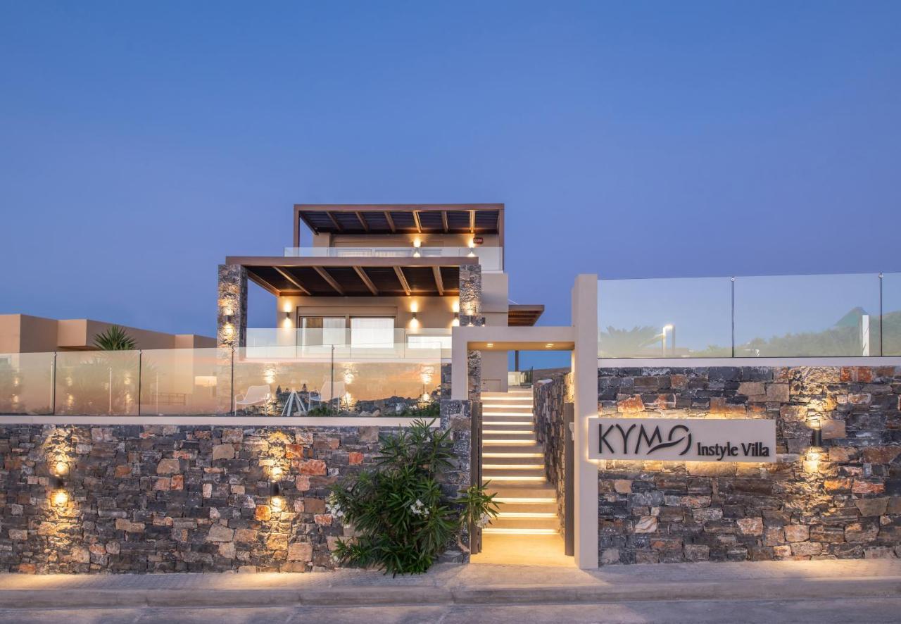 Kymo Instyle Villa - Sea View Private Pool Jacuzzi Kokkini Hani Eksteriør bilde