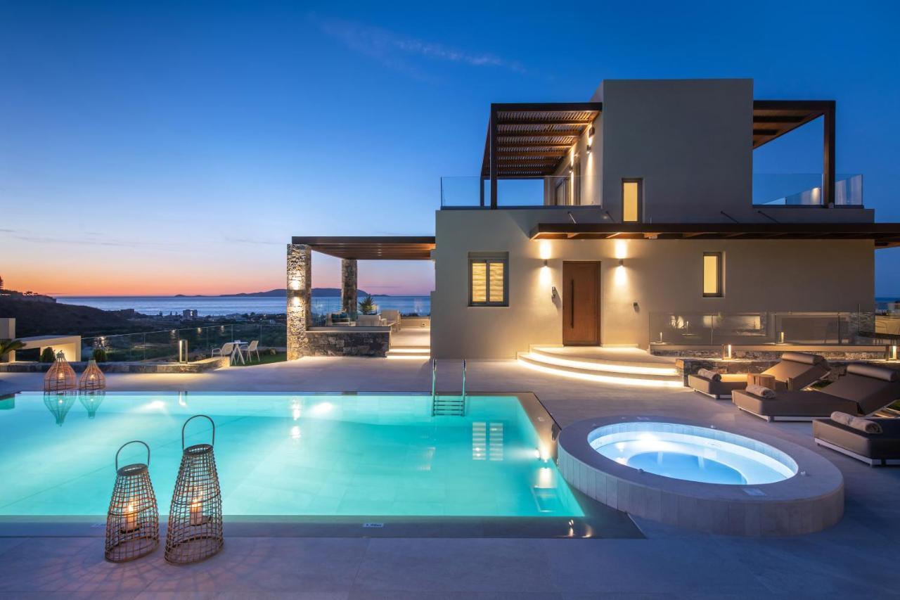 Kymo Instyle Villa - Sea View Private Pool Jacuzzi Kokkini Hani Eksteriør bilde