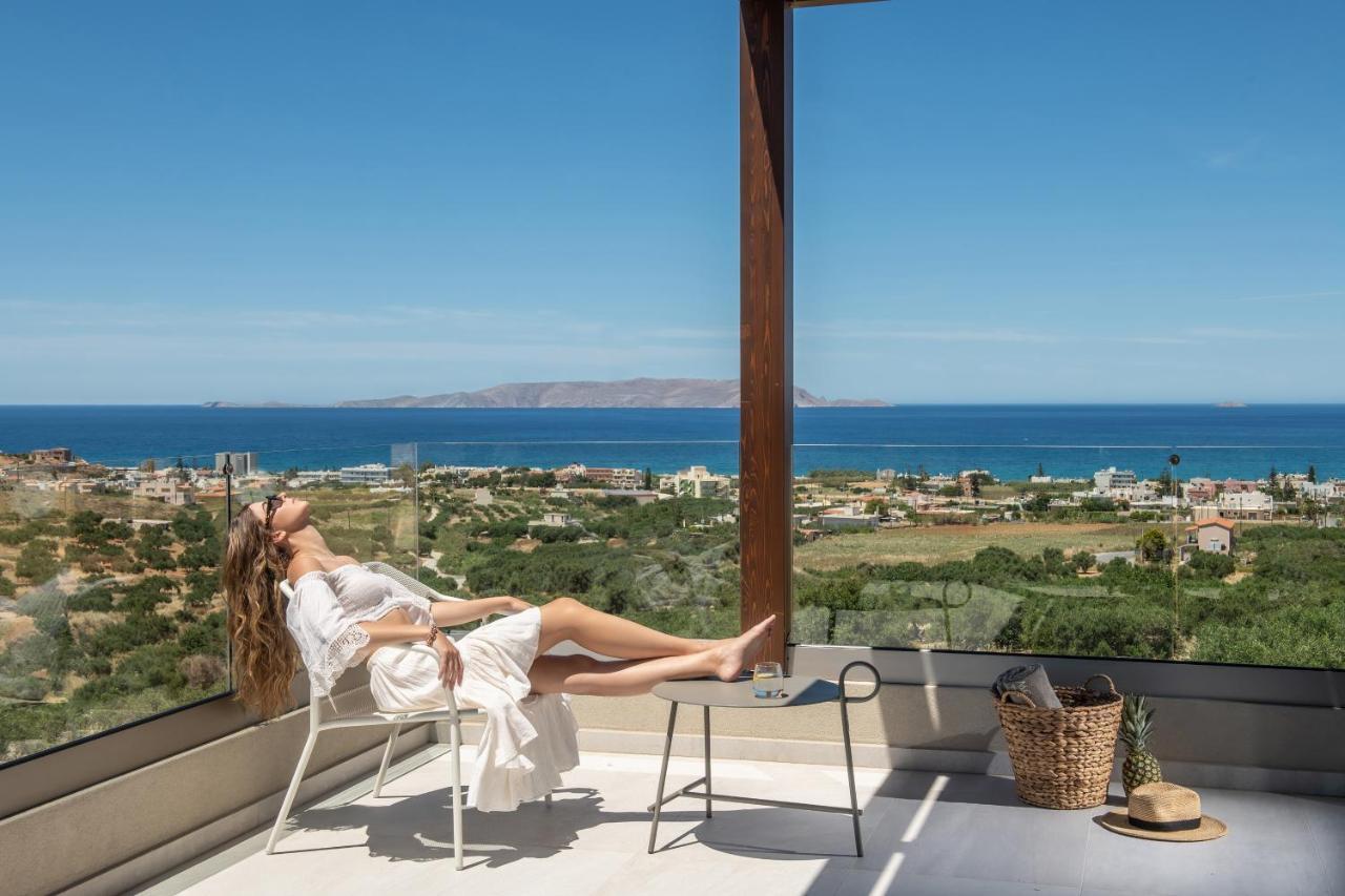 Kymo Instyle Villa - Sea View Private Pool Jacuzzi Kokkini Hani Eksteriør bilde